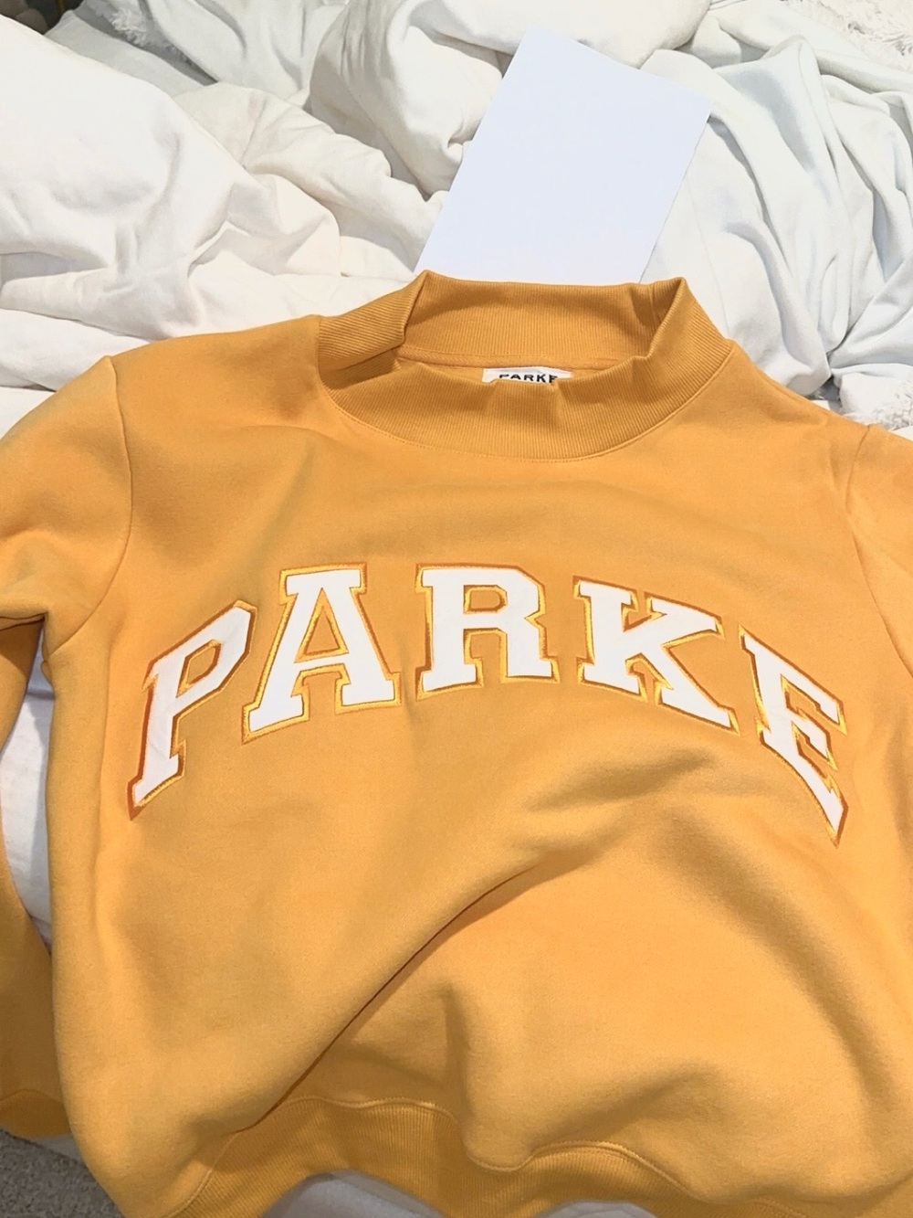 PARKE orange Crewneck Sweatshirt